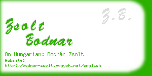 zsolt bodnar business card